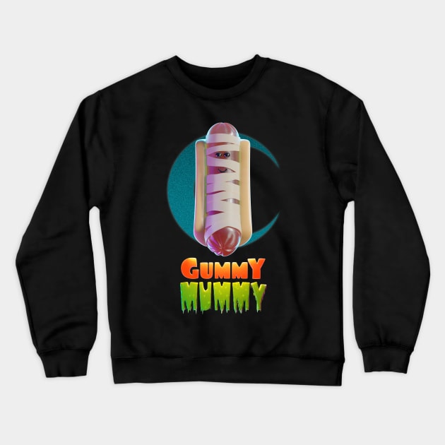 Halloweeners - Gummy Hot Dog Hotep Crewneck Sweatshirt by DanielLiamGill